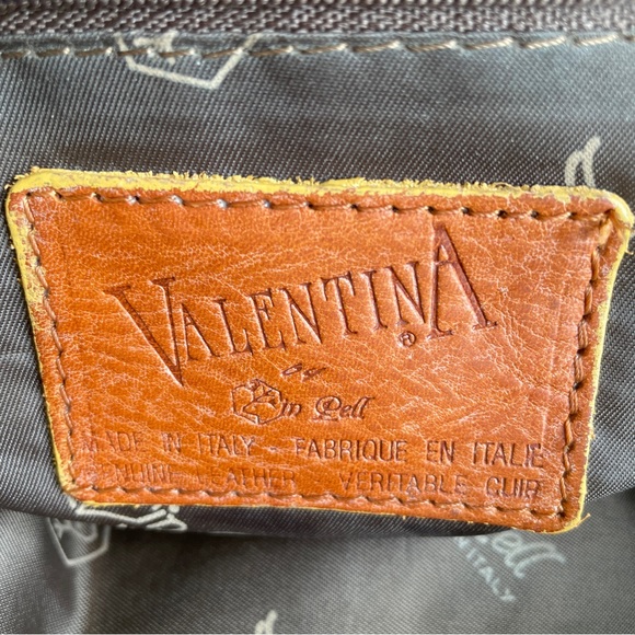 Valentina Italy Genuine Pebbled Leather Shoulder Bag – Goldenrod Yellow - Picture 6 of 12